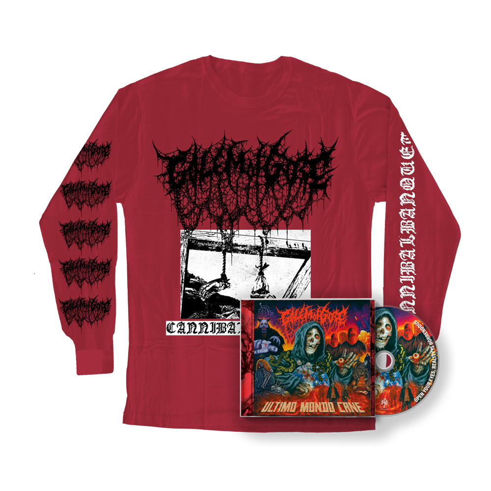 GOLEM OF GORE "CANNIBALBANQUET" LONGSLEEVE + CD "ULTIMO MONDO CANE" BUNDLE |PRE-ORDER|