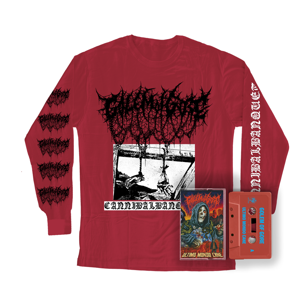 GOLEM OF GORE "CANNIBALBANQUET" LONGSLEEVE + TAPE "ULTIMO MONDO CANE" BUNDLE |PRE-ORDER|