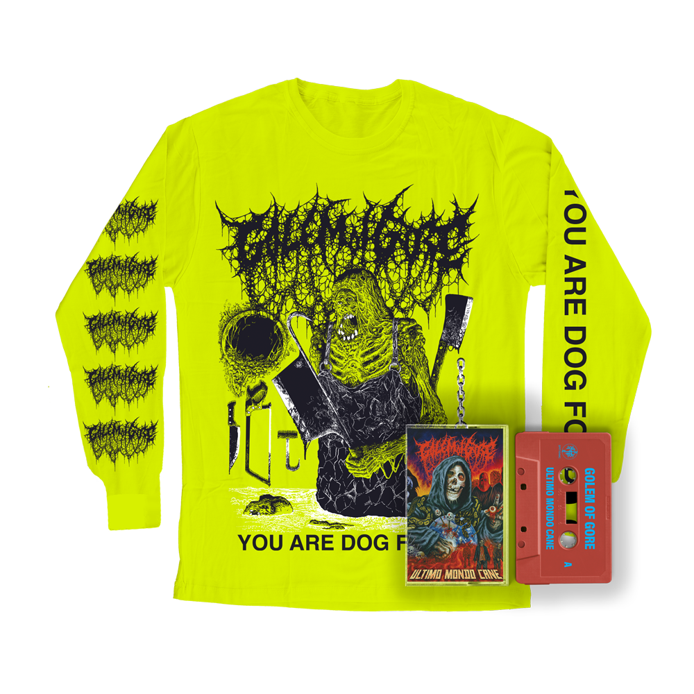 GOLEM OF GORE "YOU ARE DOG FOOD" LONGSLEEVE + TAPE "ULTIMO MONDO CANE" BUNDLE |PRE-ORDER|
