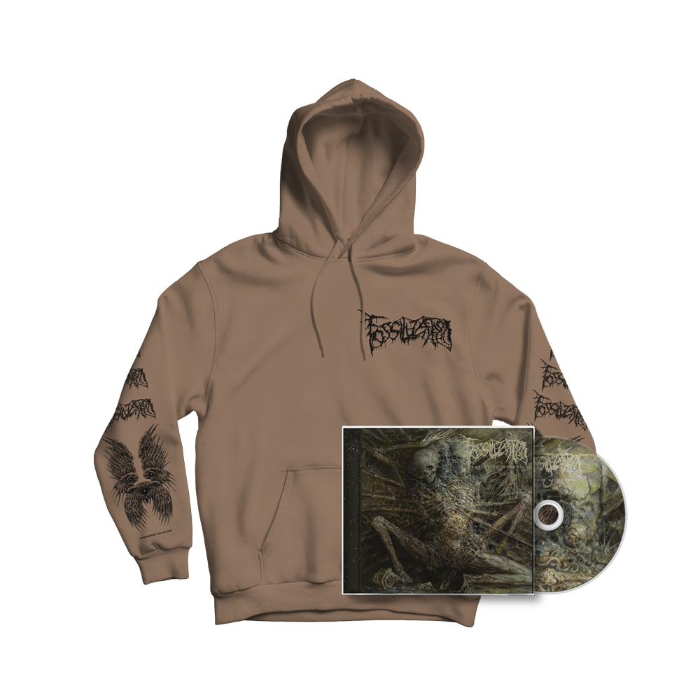 FOSSILIZATION "SCALDED HALO" HOODIE [CD BUNDLE] | PRE-ORDER