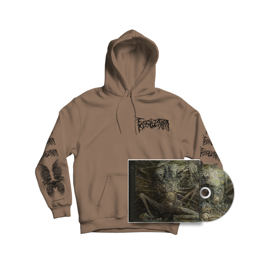 FOSSILIZATION "SCALDED HALO" HOODIE [CD BUNDLE] | PRE-ORDER