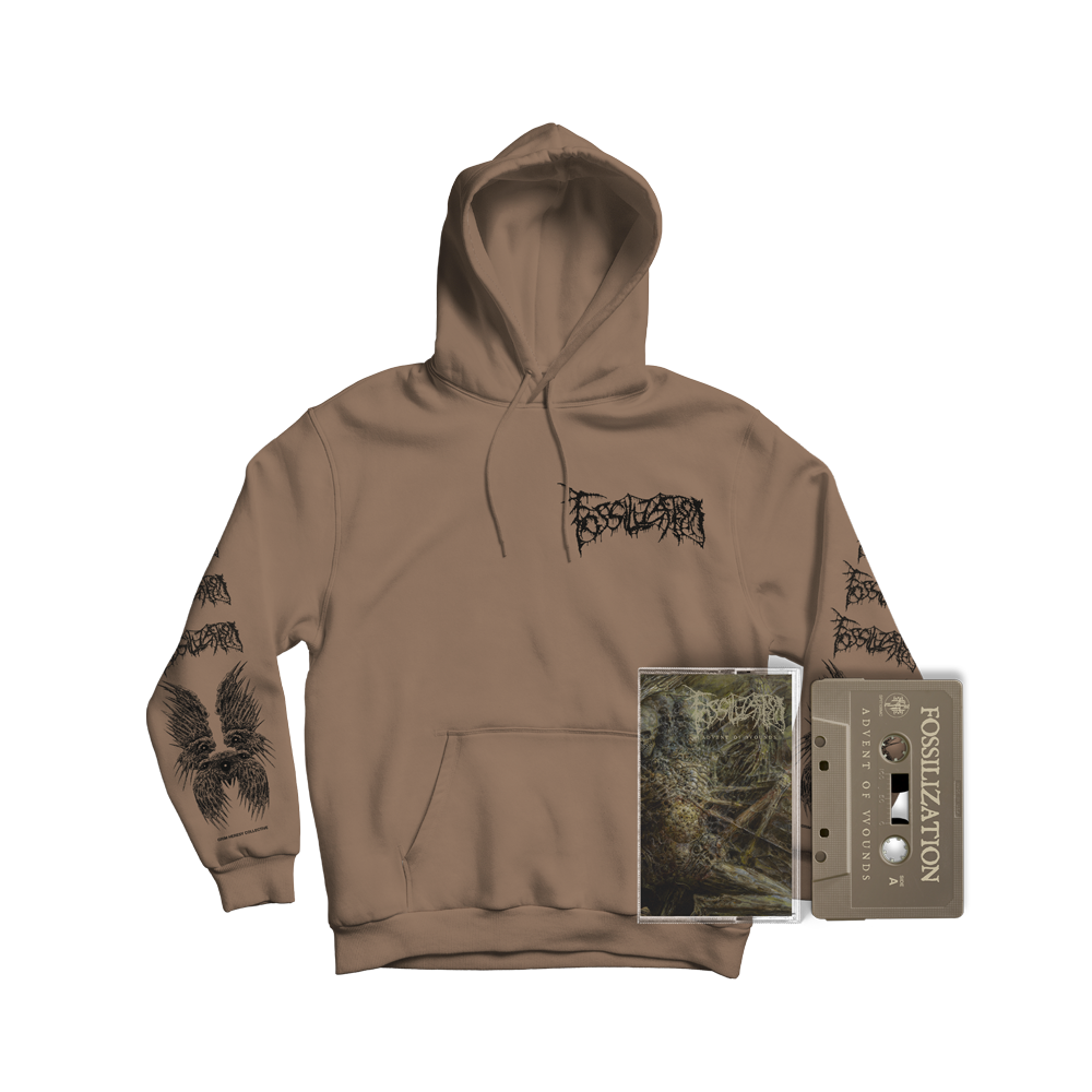 FOSSILIZATION "SCALDED HALO" HOODIE [TAPE BUNDLE] | PRE-ORDER