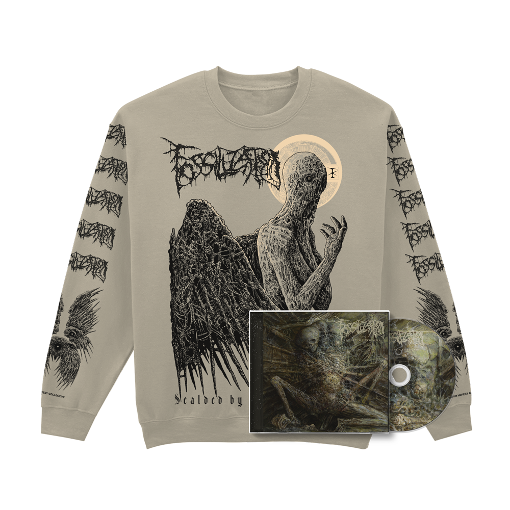 FOSSILIZATION "SCALDED HALO" SWEATSHIRT [CD BUNDLE] | PRE-ORDER
