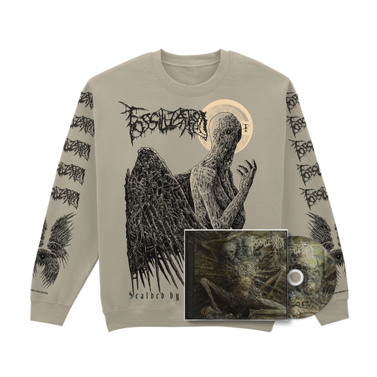 FOSSILIZATION "SCALDED HALO" SWEATSHIRT [CD BUNDLE] | PRE-ORDER