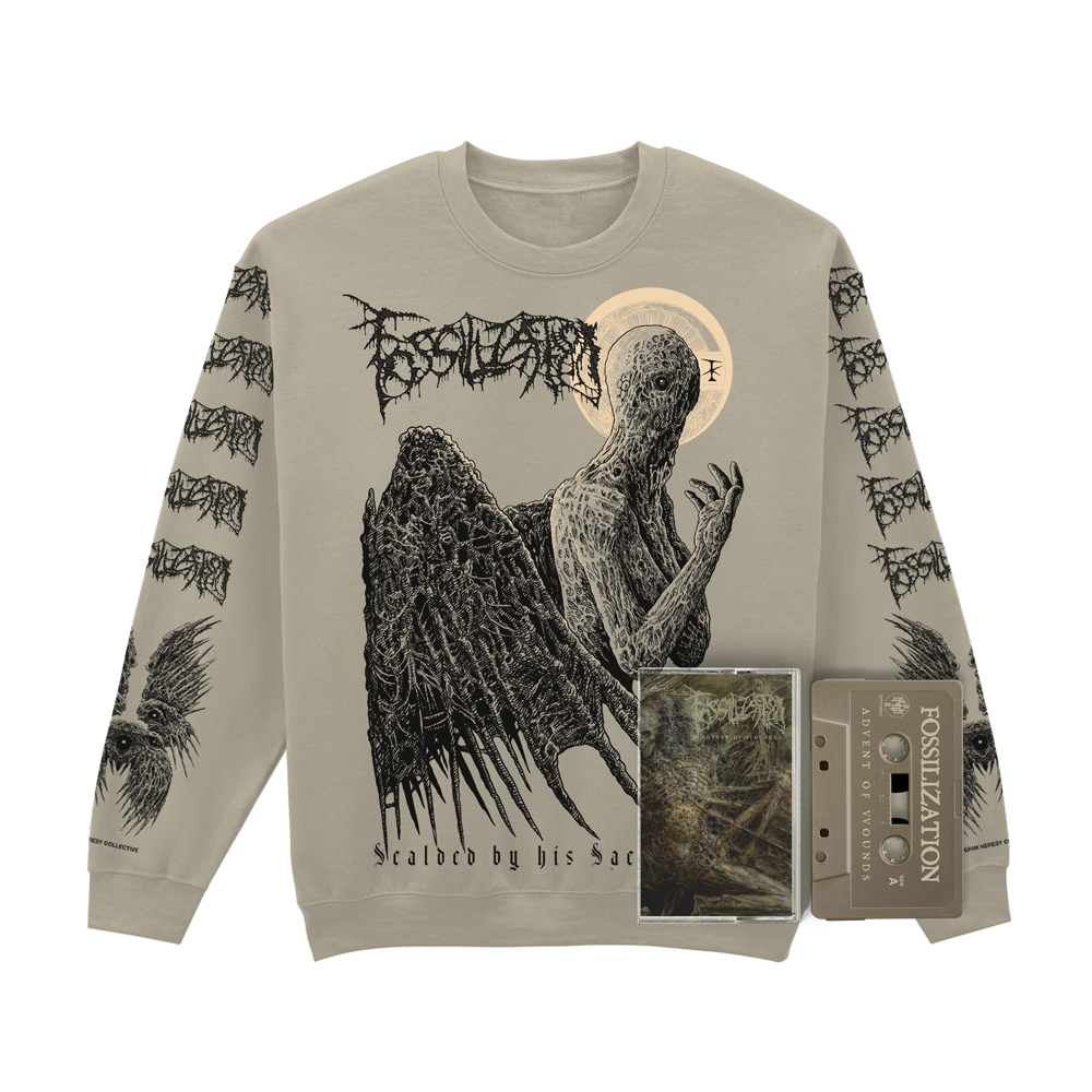FOSSILIZATION "SCALDED HALO" SWEATSHIRT [TAPE BUNDLE] | PRE-ORDER
