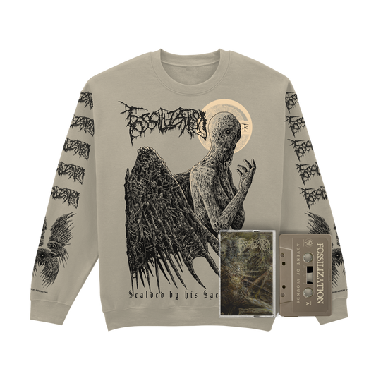 FOSSILIZATION "SCALDED HALO" SWEATSHIRT [TAPE BUNDLE] | PRE-ORDER