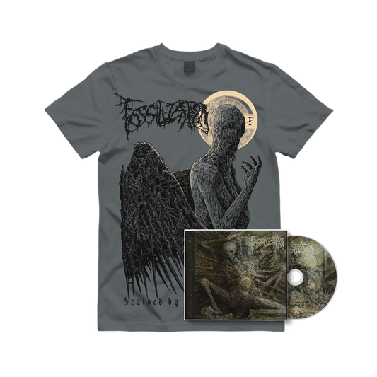FOSSILIZATION "SCALDED HALO" SHIRT [CD BUNDLE] | PRE-ORDER