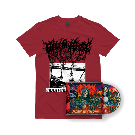 GOLEM OF GORE "CANNIBALBANQUET" SHIRT + CD "ULTIMO MONDO CANE" BUNDLE |PRE-ORDER|