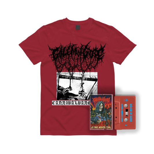 GOLEM OF GORE "CANNIBALBANQUET" SHIRT + TAPE "ULTIMO MONDO CANE" BUNDLE |PRE-ORDER|