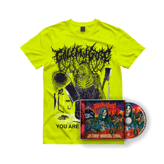 GOLEM OF GORE "YOU ARE DOG FOOD" SHIRT + CD "ULTIMO MONDO CANE" BUNDLE |PRE-ORDER|