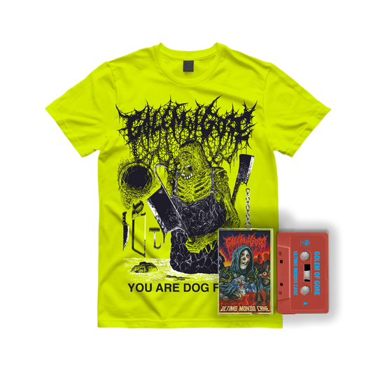 GOLEM OF GORE "YOU ARE DOG FOOD" SHIRT + TAPE "ULTIMO MONDO CANE" BUNDLE |PRE-ORDER|