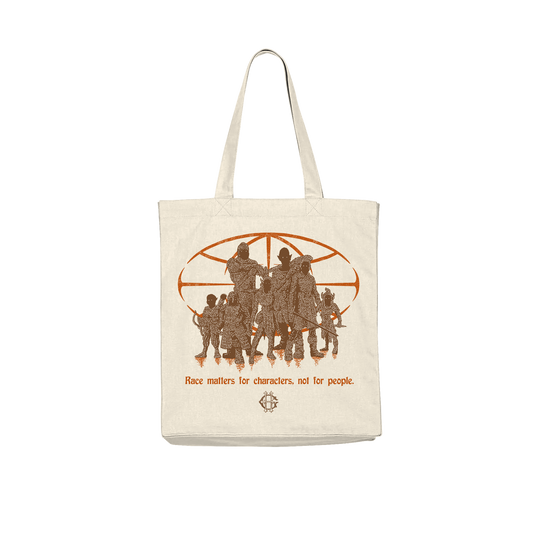PRE-ORDER "RACE IS FOR CHARACTERS" TOTE BAG