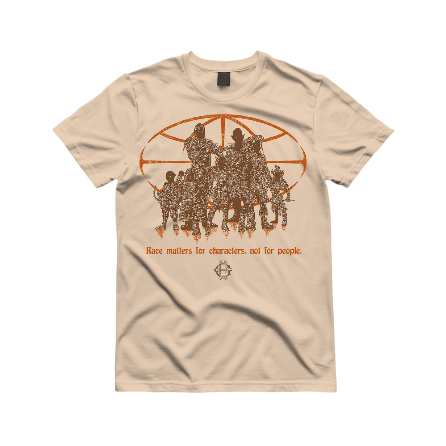 PRE-ORDER "RACE IS FOR CHARACTERS" T-SHIRT